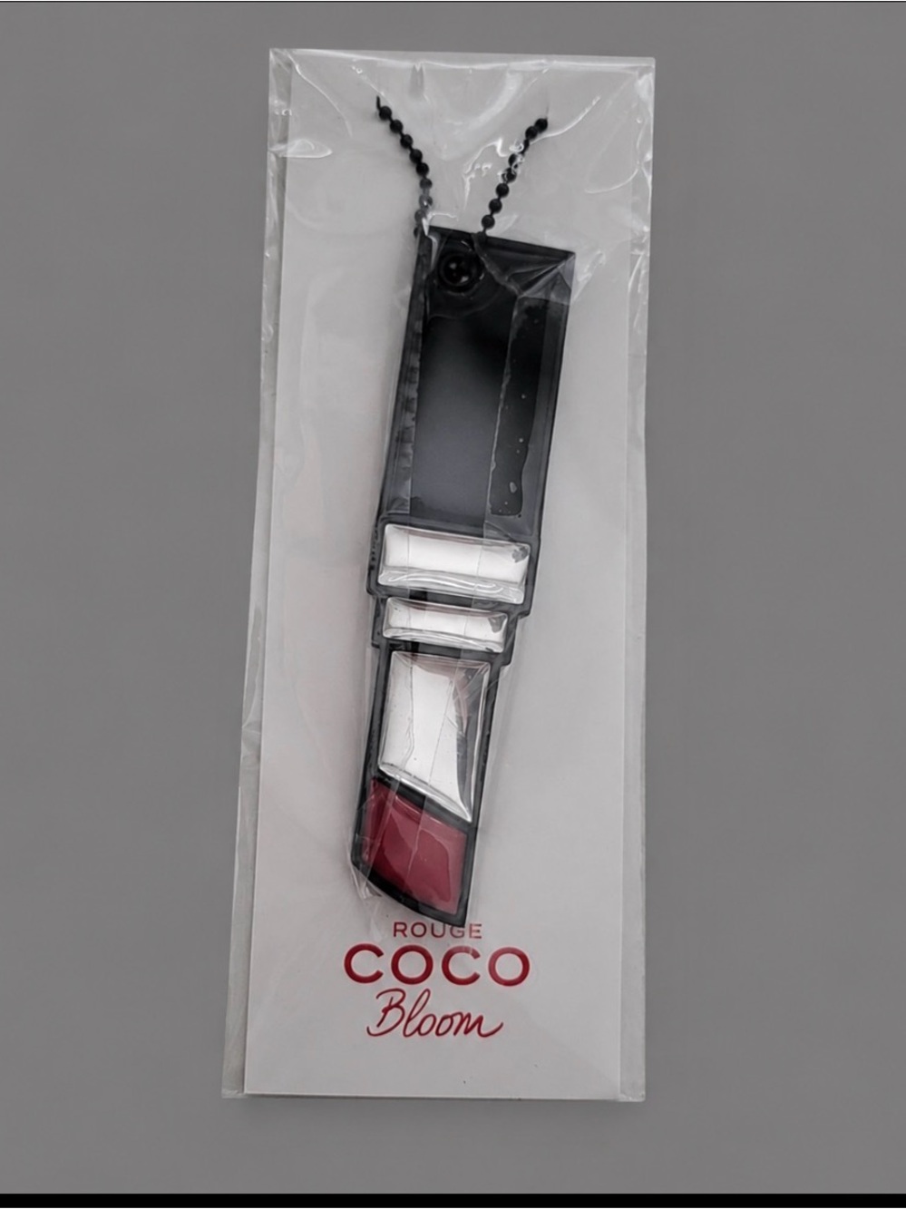 Chanel Coco Rouge Bloom Lipstick Charm Key chain
